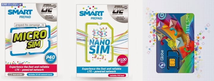 フィリピンのSmart社/Globe社のSIMカード