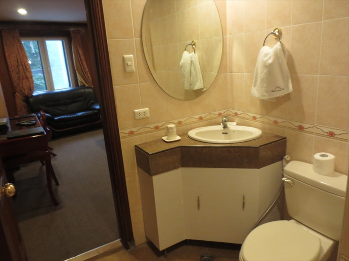 ホテル・ロイヤルアムステルダムのトイレと洗面（１）