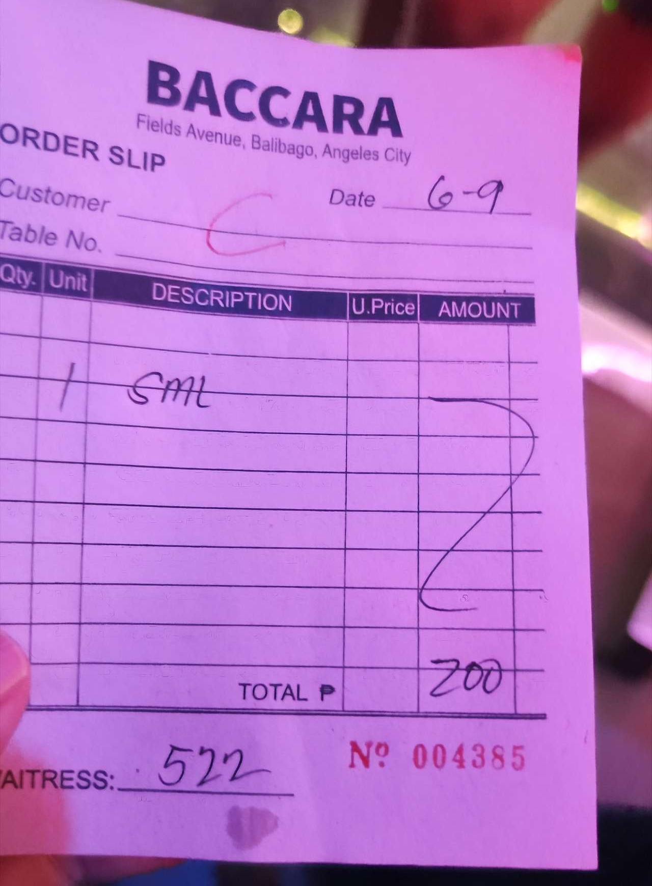 アンヘレスのバーの相場感