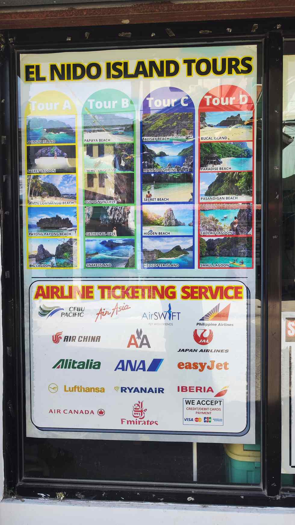 エルニド バンカーツアー メニュー（4）