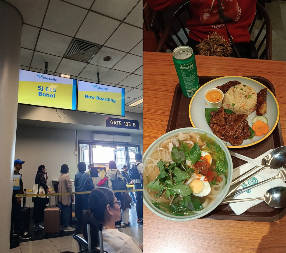 ボホール島観光(DAY1)マニラの空港にて