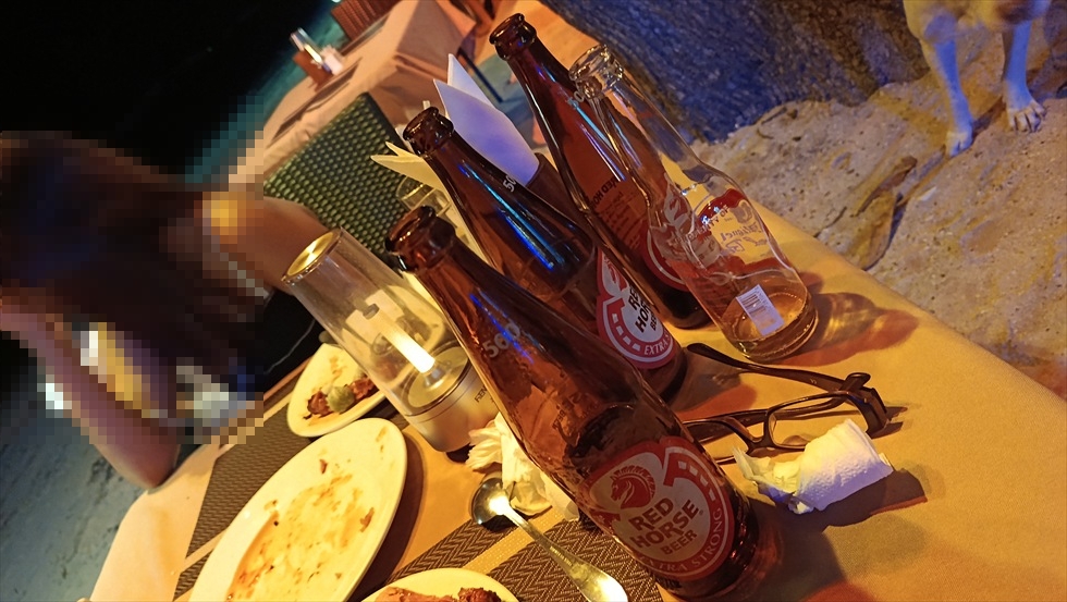 ボホール島観光(DAY1)アロナビーチのレストランにて